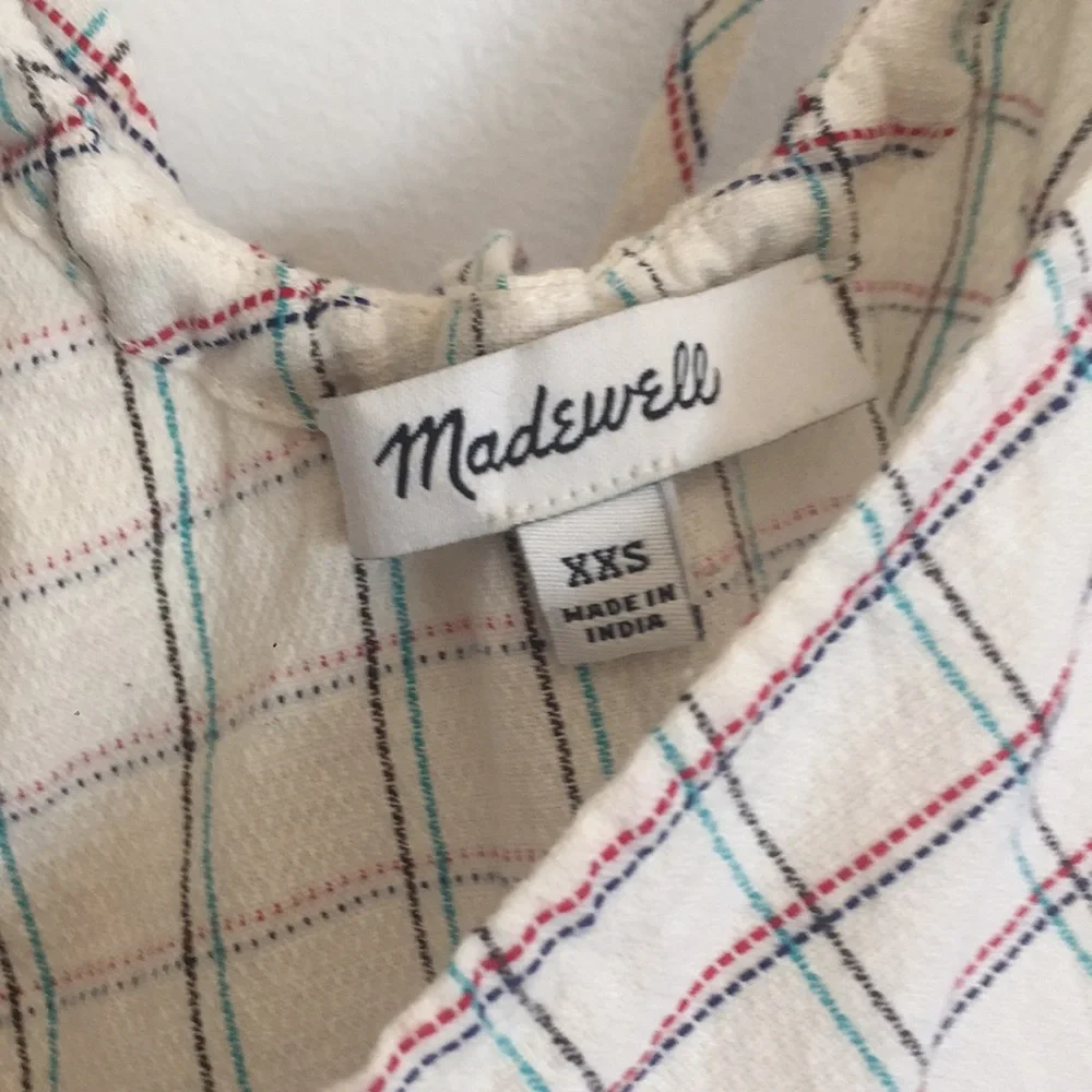 Madewell Plaid Tieback Halter Tank - Picture 4 of 6